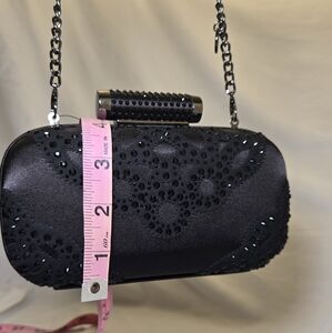 Badgley Mischka Black Crossbody Bag with Chain Strap